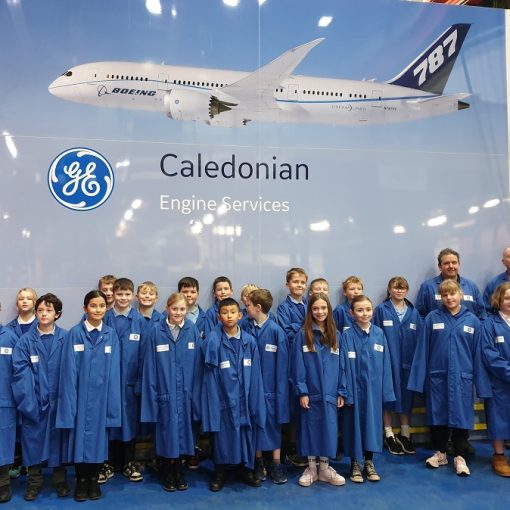 GE Aerospace Caledonian school site visit
