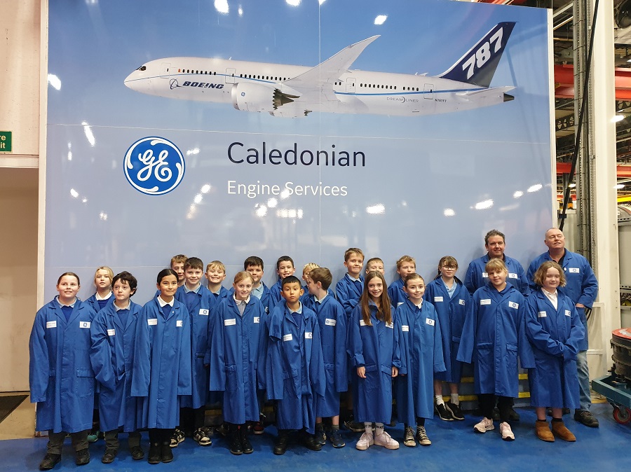 Pupils visit GE Aerospace Caledonian for the ‘best day’ trip ever! GE Aerospace Caledonian school site visit