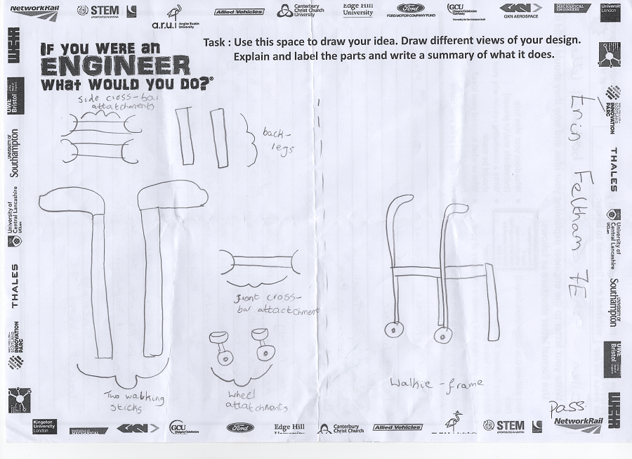 Pupil engineering idea, Walkie Frame, developed into a prototype by Thales