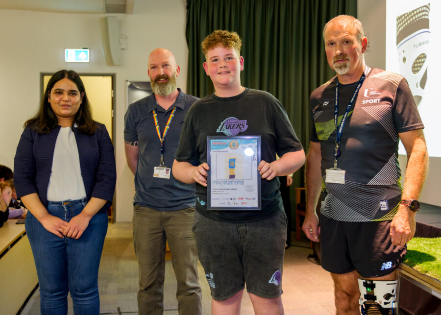 Irish Pupil designs Titanium Brace Knee Protectors to help Patella Subluxation condition